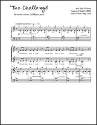 The Challenge SSAA choral sheet music cover Thumbnail